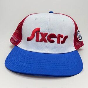 Sixers Philadelphia 76ers Snapback Hat NBA Mesh Back Cap Spectrum Logo